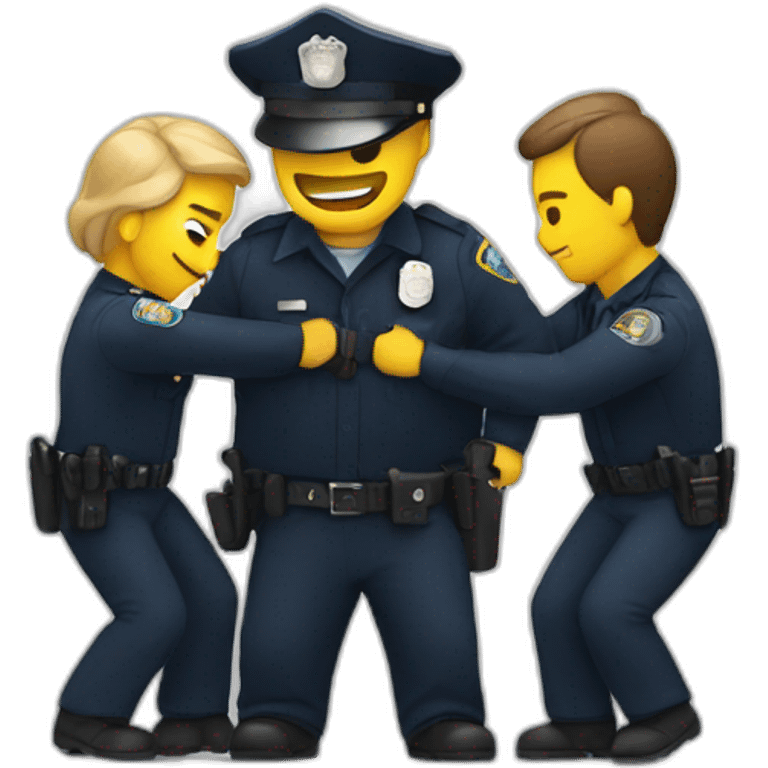 police arresting someone emoji