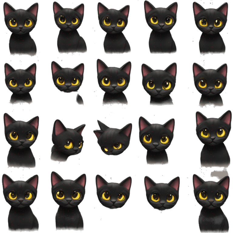 Black cats emoji