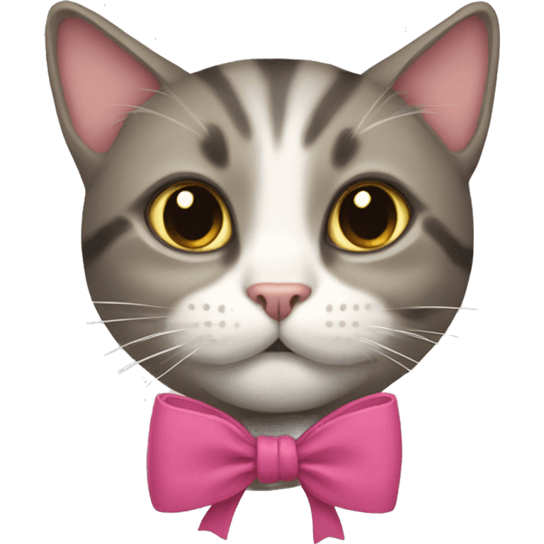 cat and bow emoji