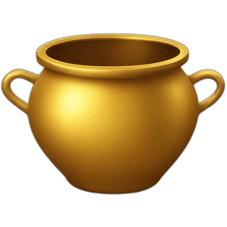 golden pot end of rainbow emoji