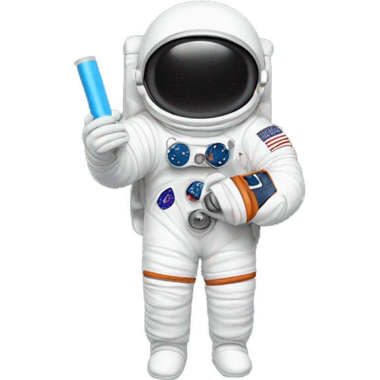 astronaut hold a glue stick emoji