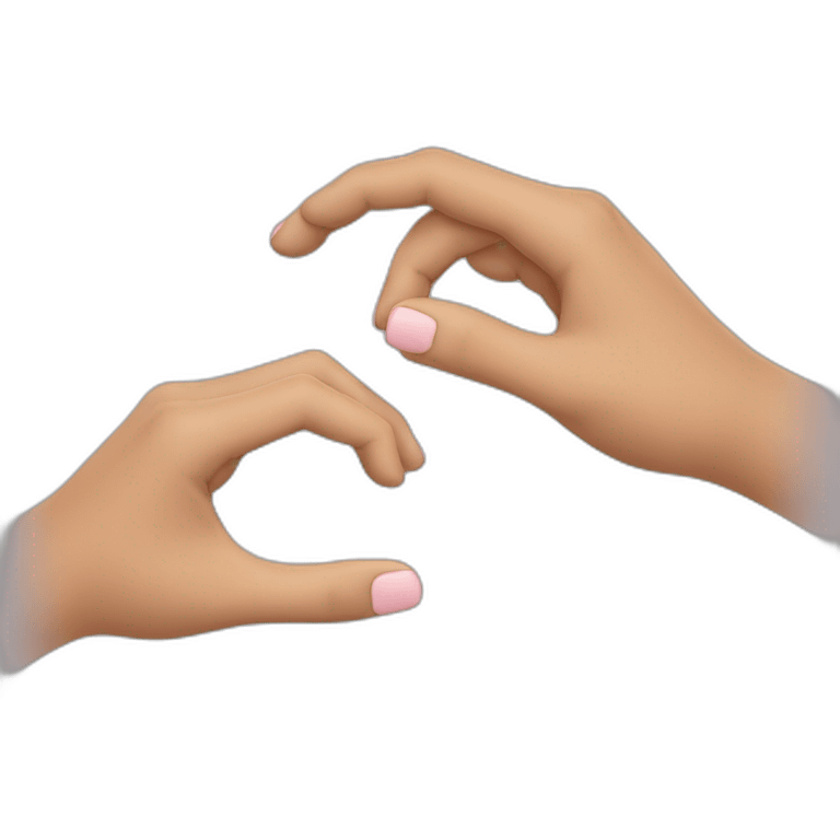 Des mains qui font un coeur emoji