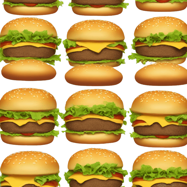 one fresh burger  emoji