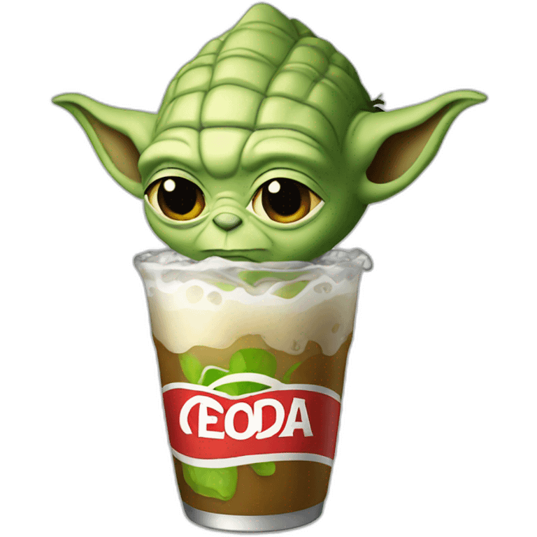 Yoda drink soda emoji