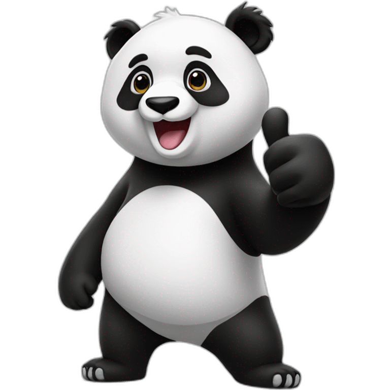 Panda giving thumbs up emoji