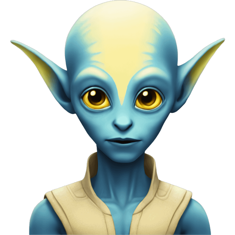 na'vi blue alien yellow eyes pointed ears emoji