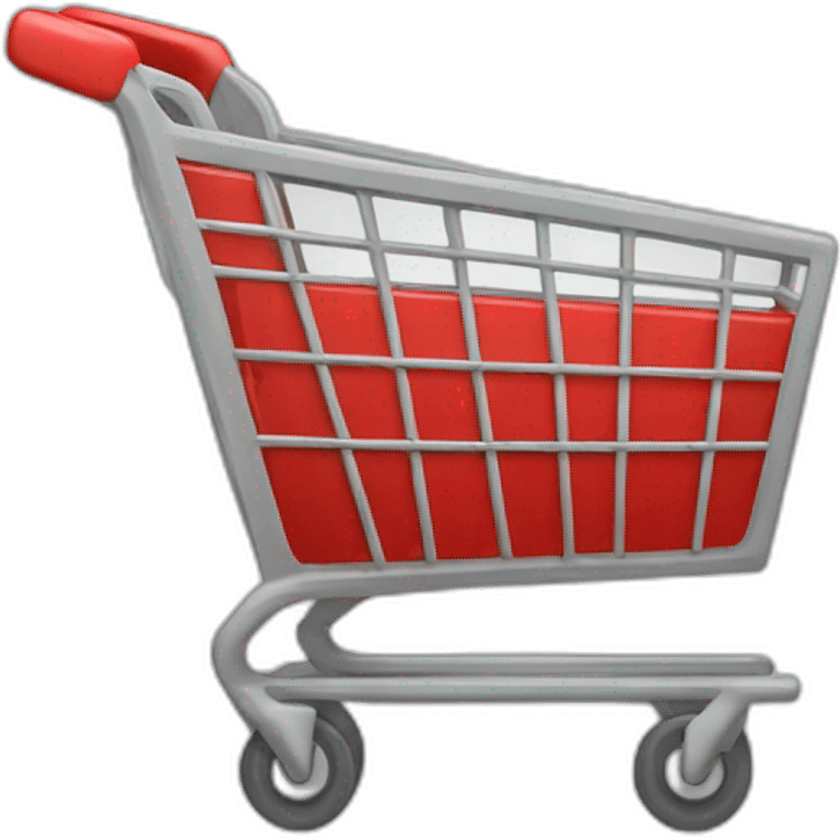 Shopping kart red emoji