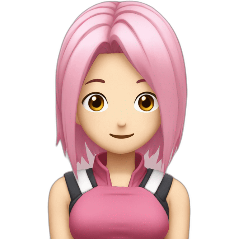 sakura haruno pretending to be embarrassed emoji