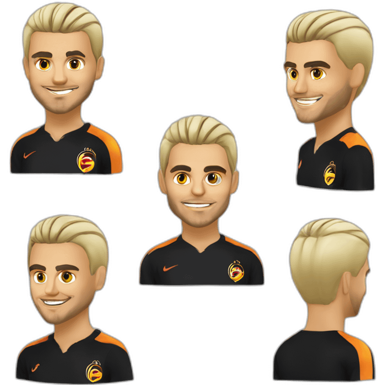 Galatasaray Mauro Icardi with Blond Realistic emoji