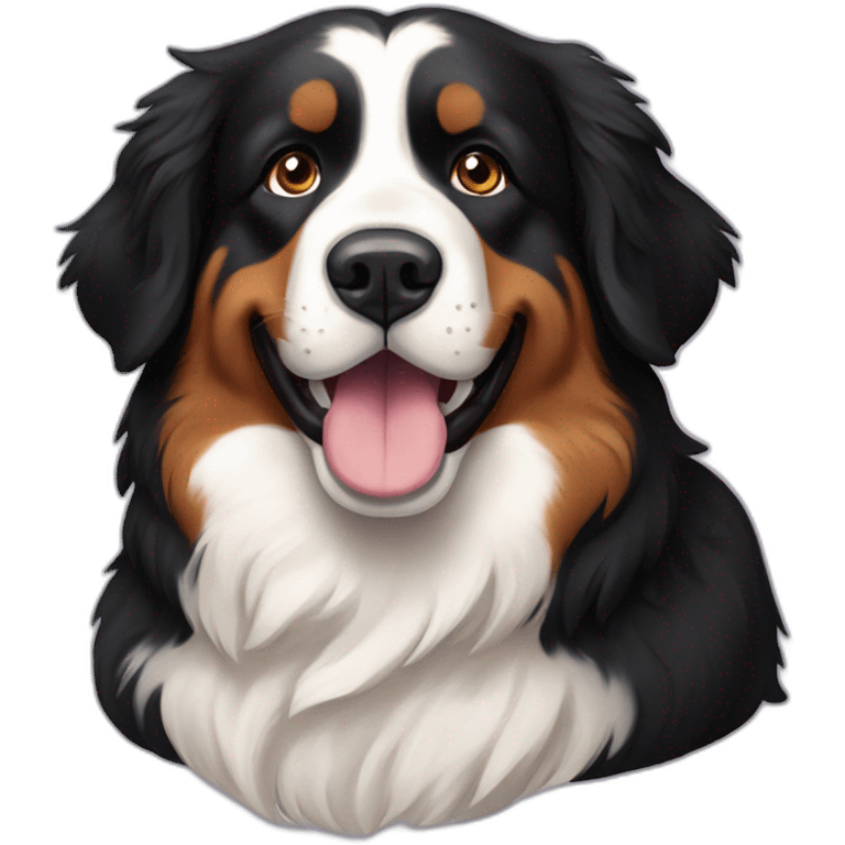 Bernese Mountain Dog Fluffy emoji