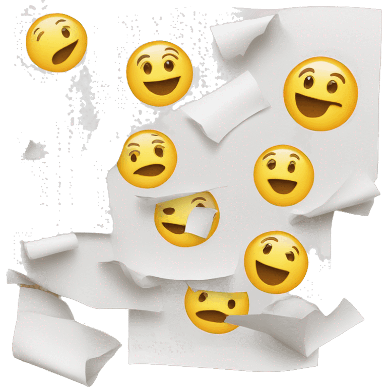 bulletin board with multiple papers emoji