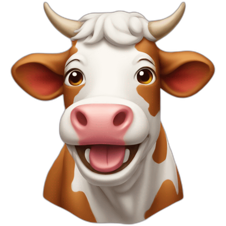 Laughing cow emoji