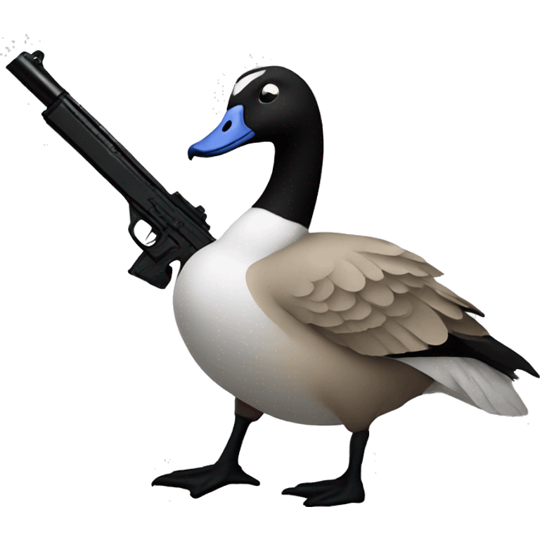 goose with a gun emoji