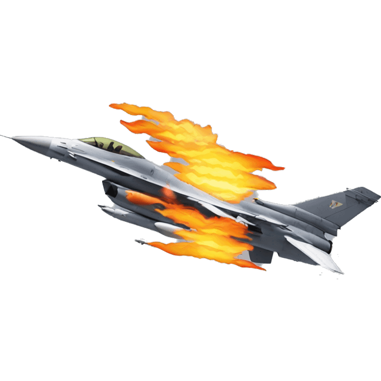 fire f16 jet emoji