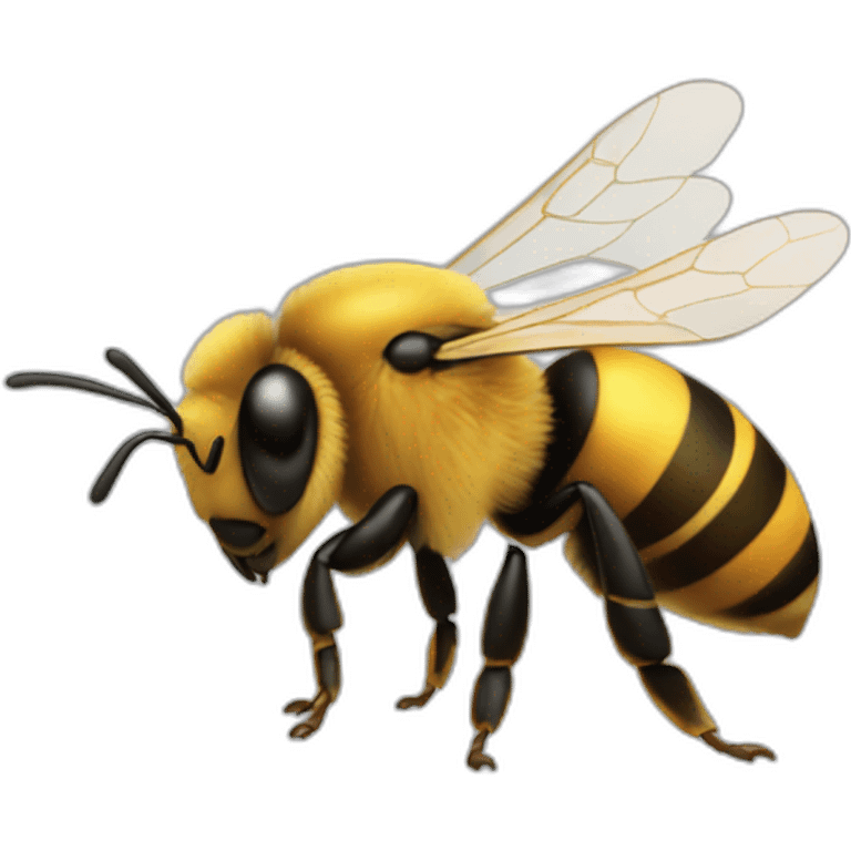 bee from the side emoji