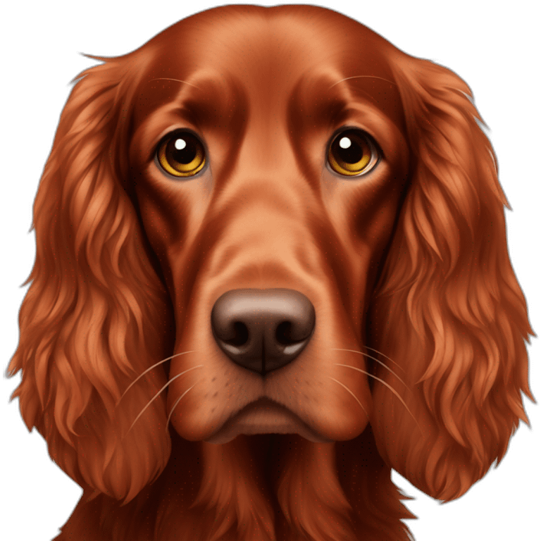 Red Setter irlandais emoji