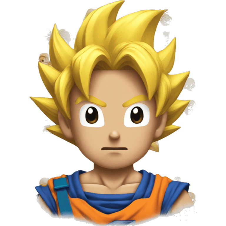 Goku going super sayin emoji