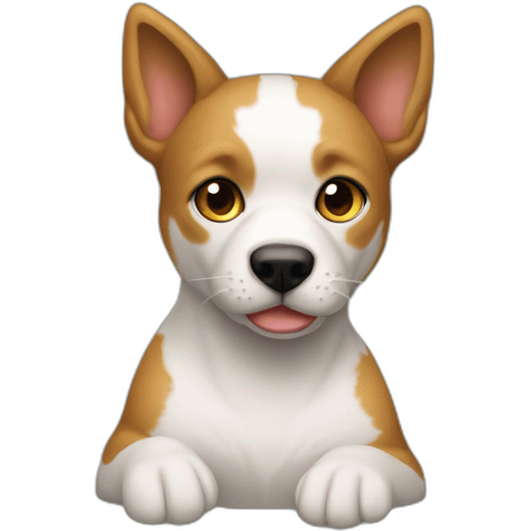 Persona mitad perro mitad gato emoji