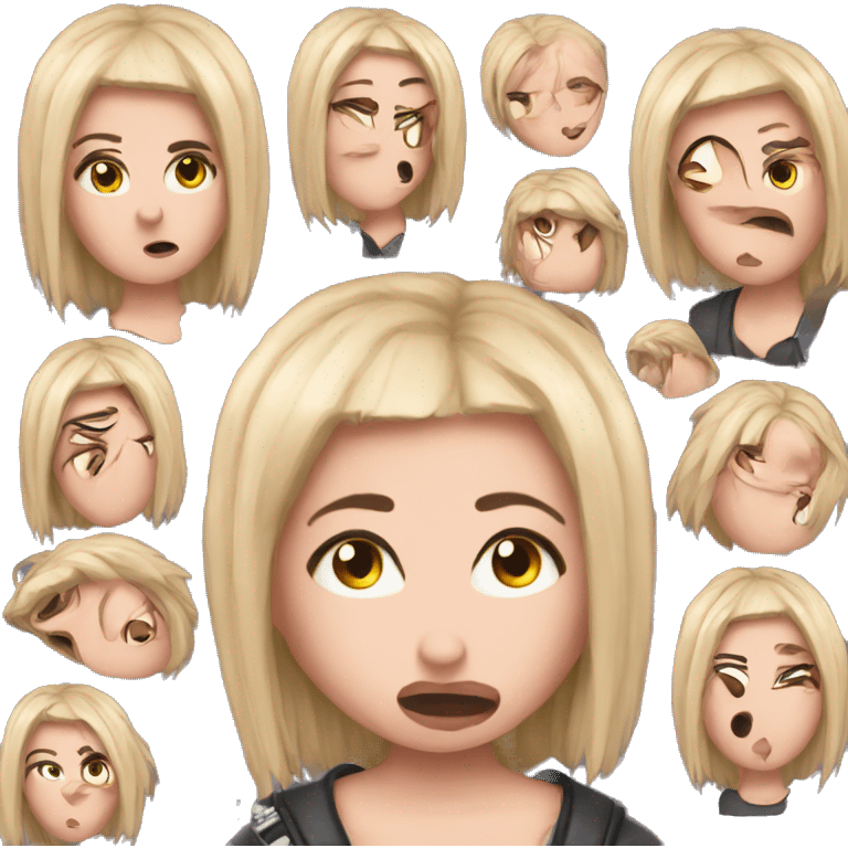 e-girl annoyed  emoji