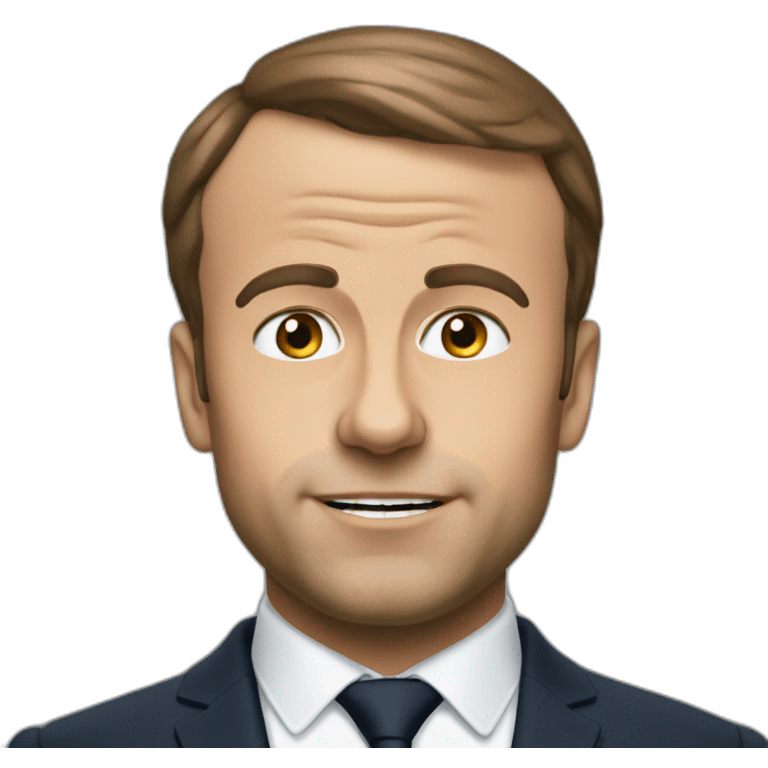 Macron qui fait caca emoji