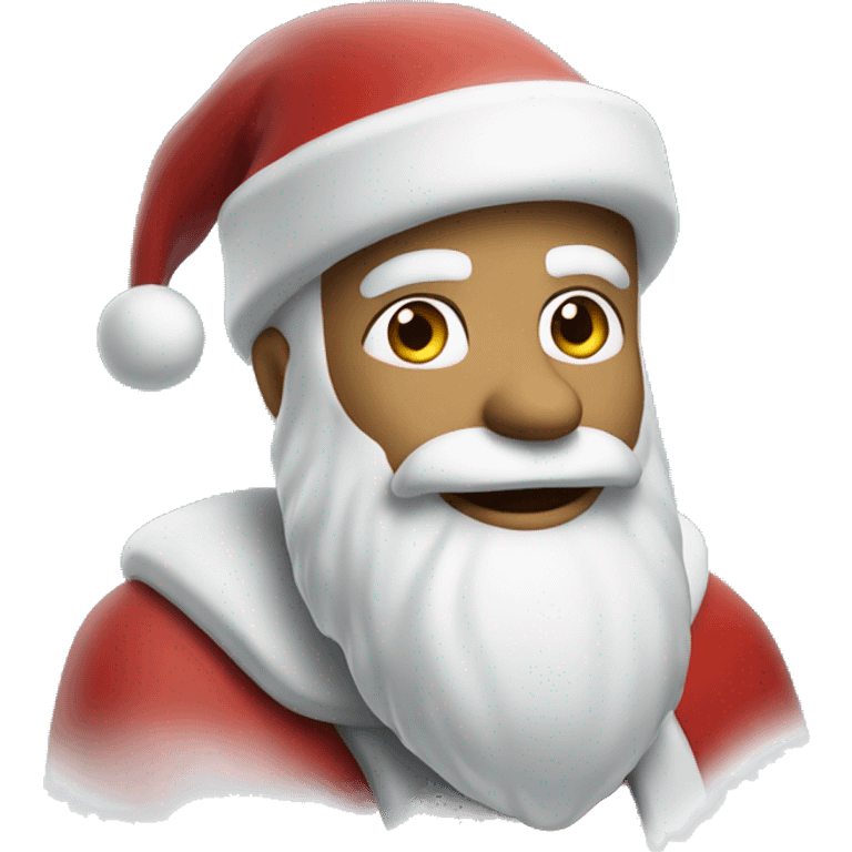 santa in snowglow  emoji