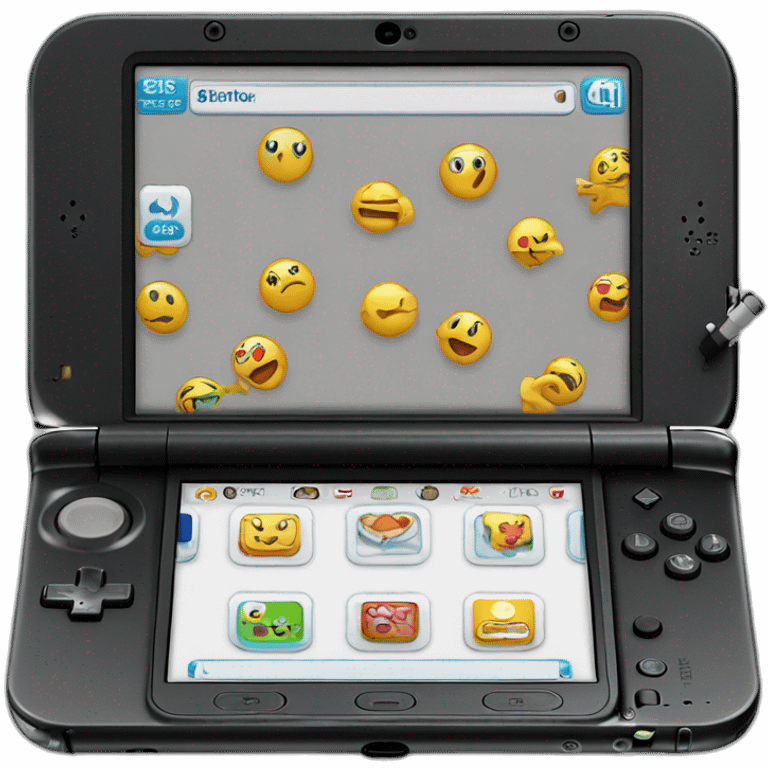 New Nintendo 3DS XL black emoji