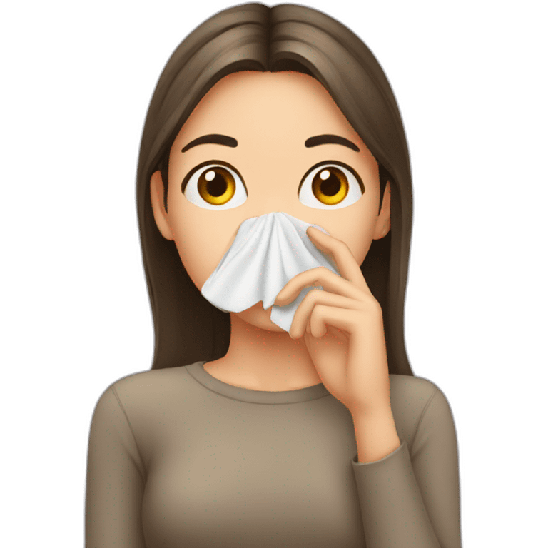 Girl-covering-nose-bad-smell emoji