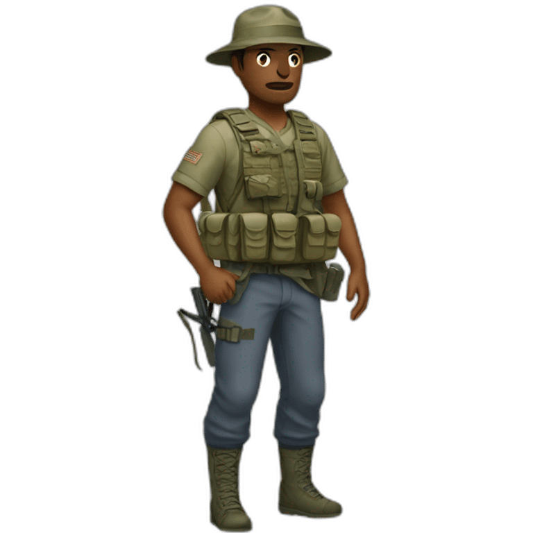 Combat tourist emoji