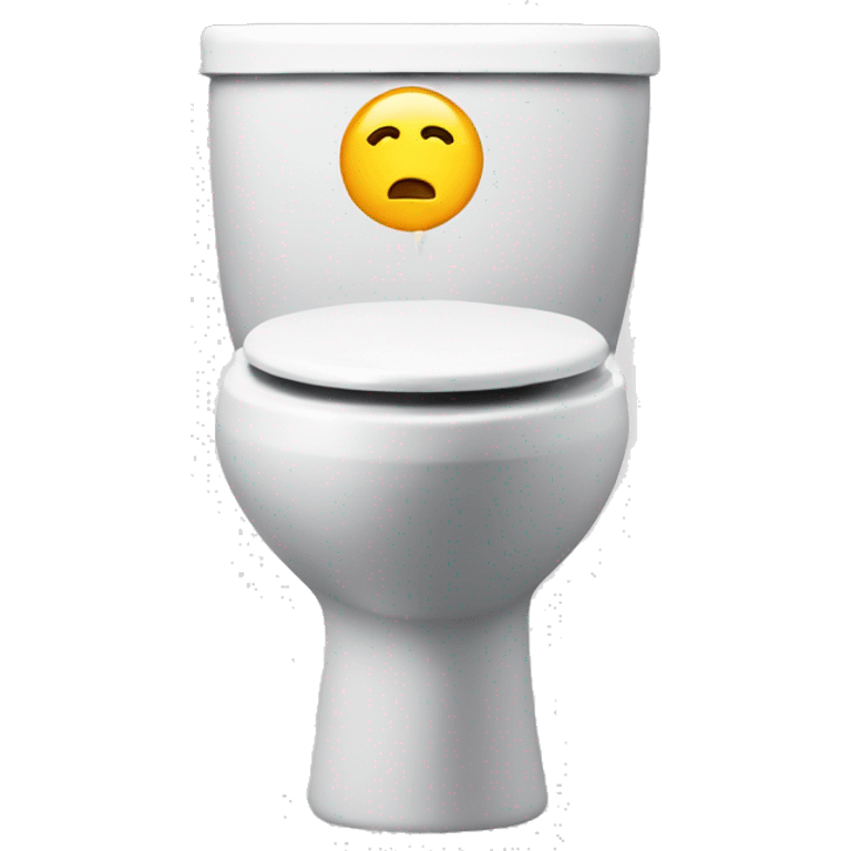 man’s head coming out of a toilet  emoji