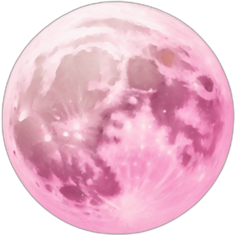 Moon pink emoji