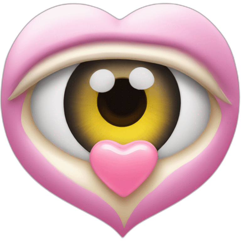 Heart with eye cream  emoji