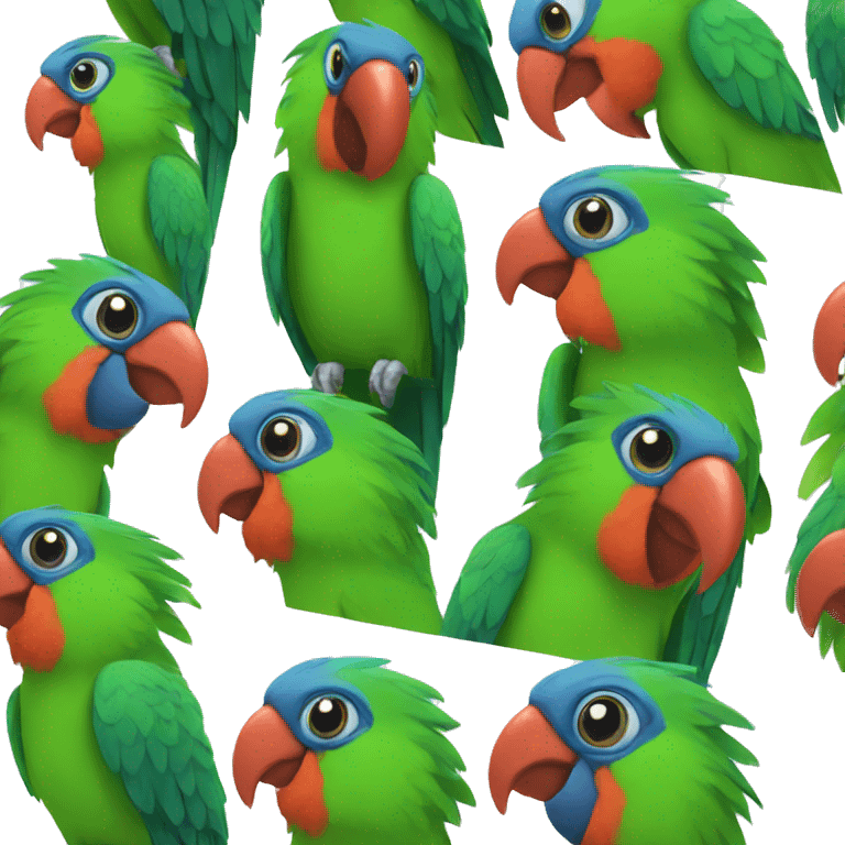 parrot head emoji