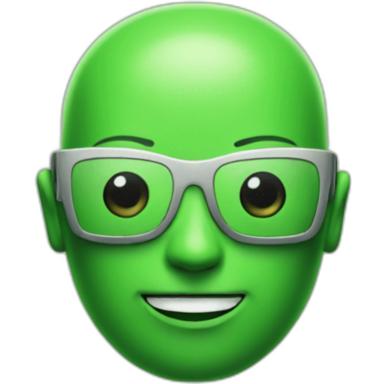 Green Android emoji