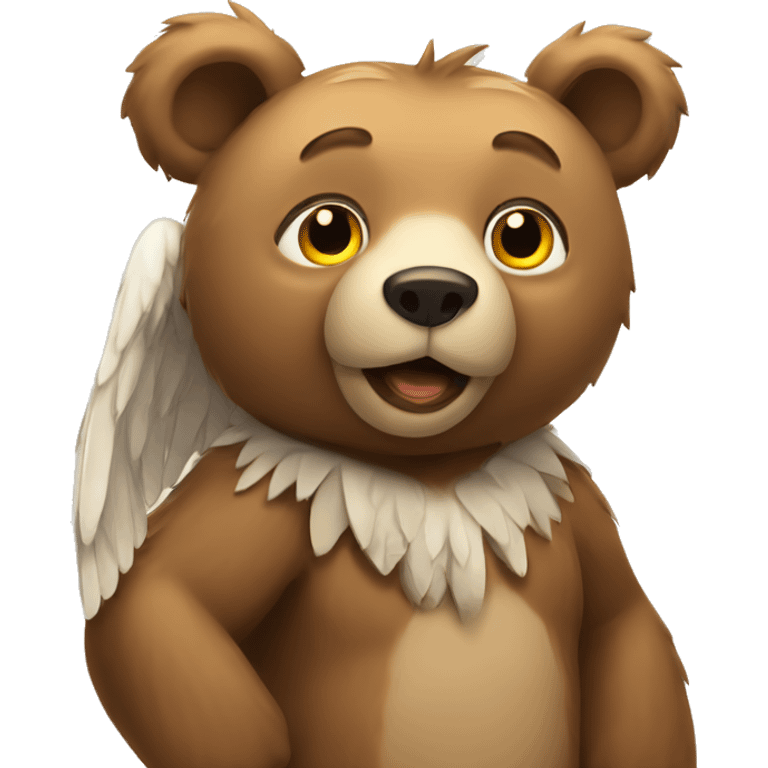 Bear with wings emoji