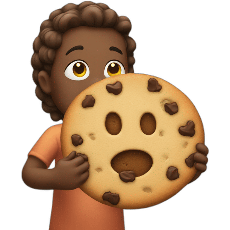 cookie eating emoji