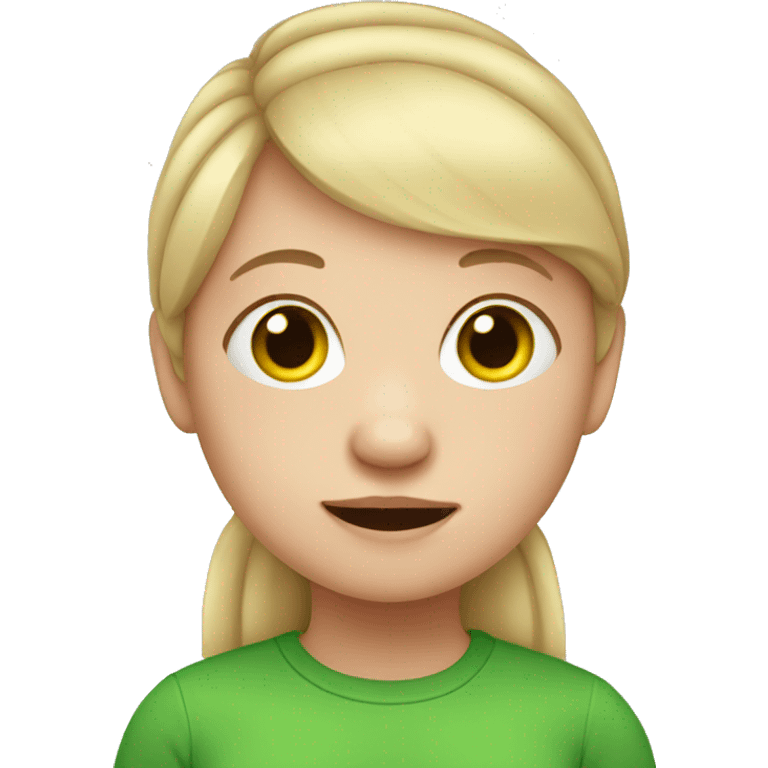 Girl with Down syndrome emoji