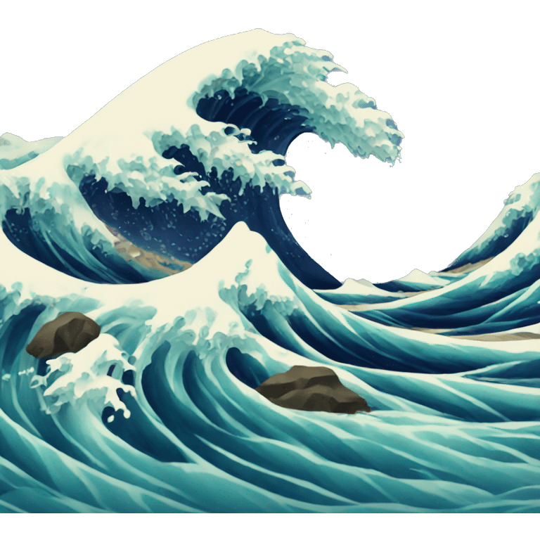 Ocean wave emoji