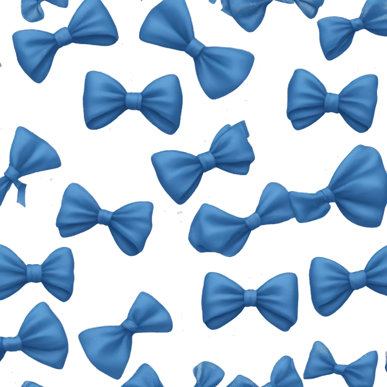 Blue bow emoji