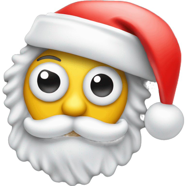 Photo camera with Santa hat  emoji