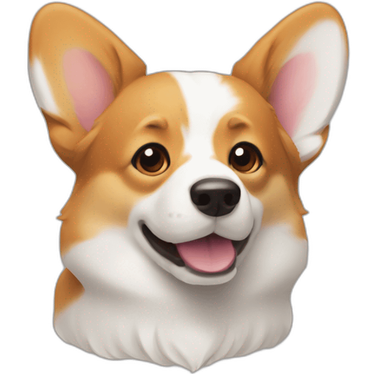 tricolour corgi emoji