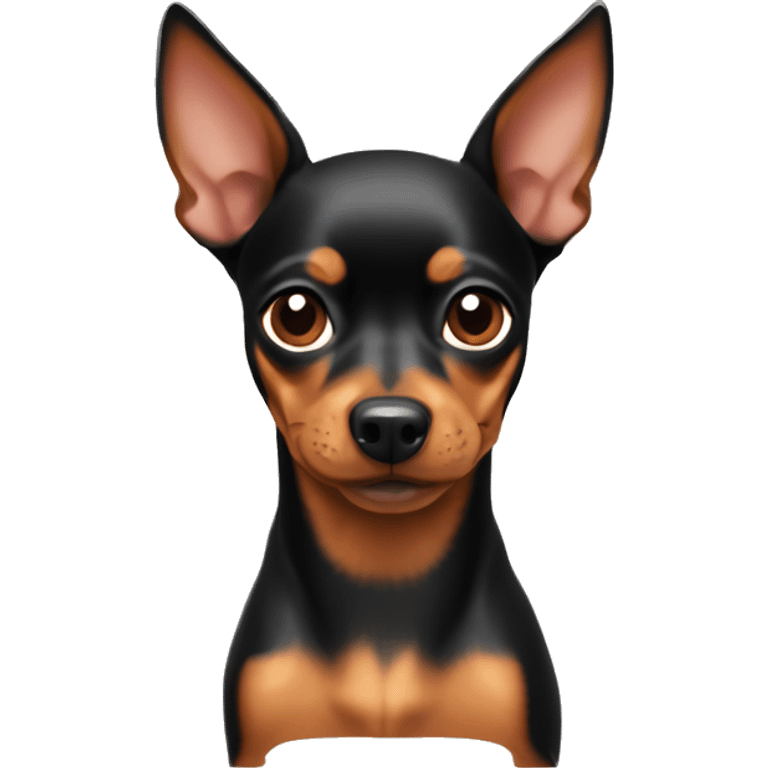 miniature pinscher, memoji style emoji