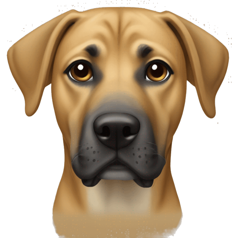 Black mouth cur dog emoji