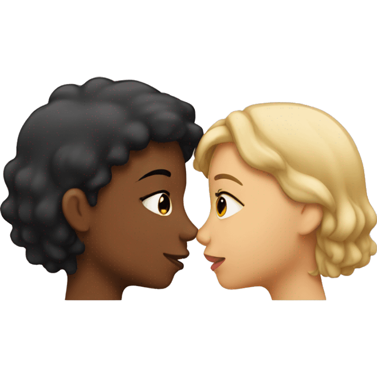 girls kissing emoji