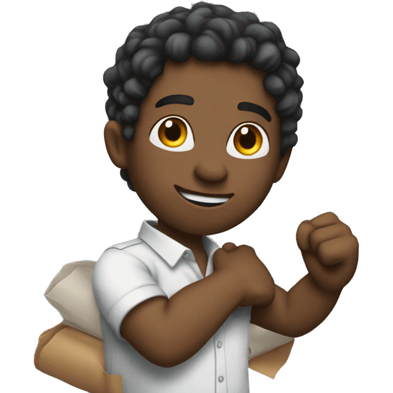 rolling up my sleeves for some work emoji