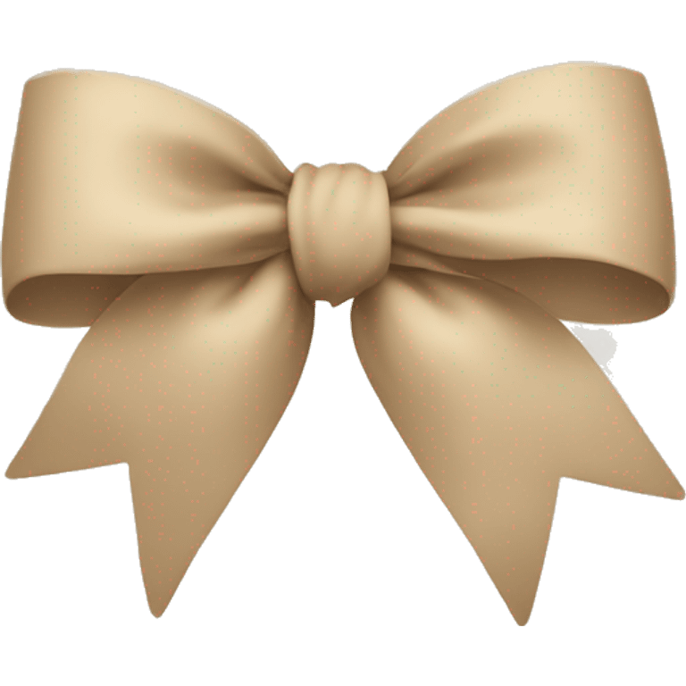 Bow beige emoji