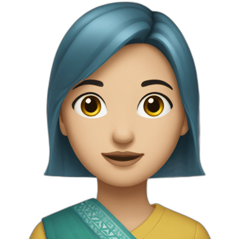 how looks uzbek girl named Jumagull emoji