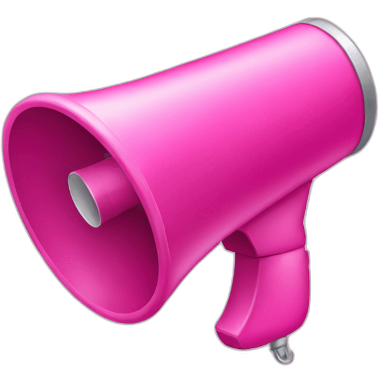 pink megaphone emoji