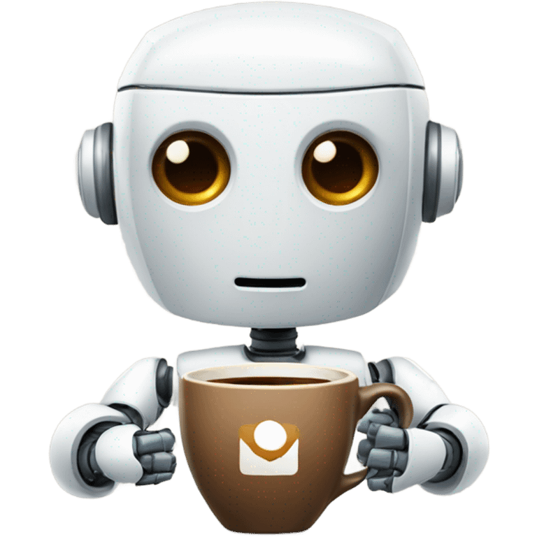 Robot helper that gives you Coffee emoji