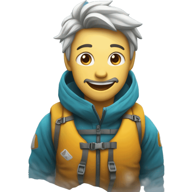 Inoxtag en haut de l’Everest  emoji