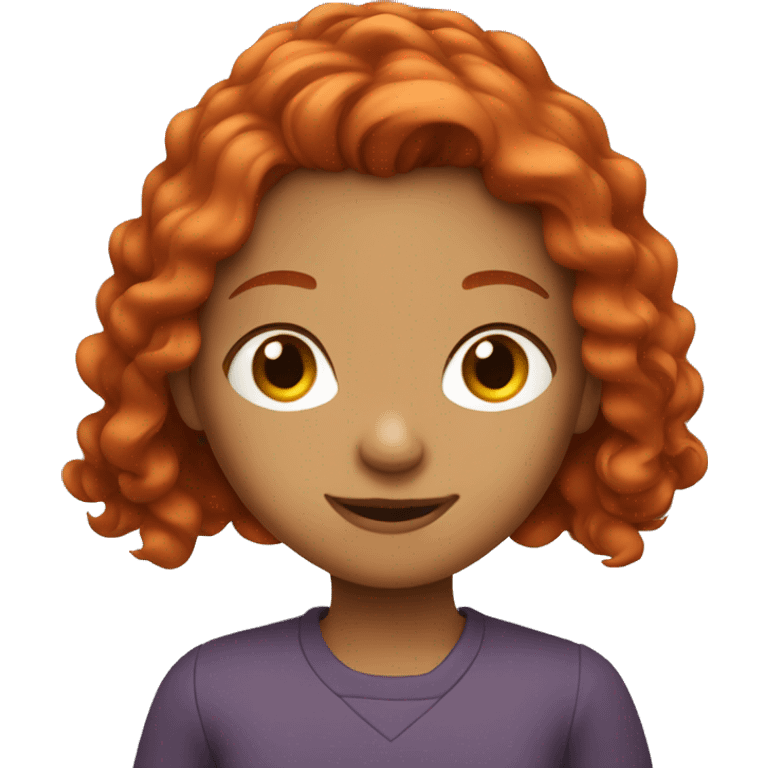 The red-haired girl emoji